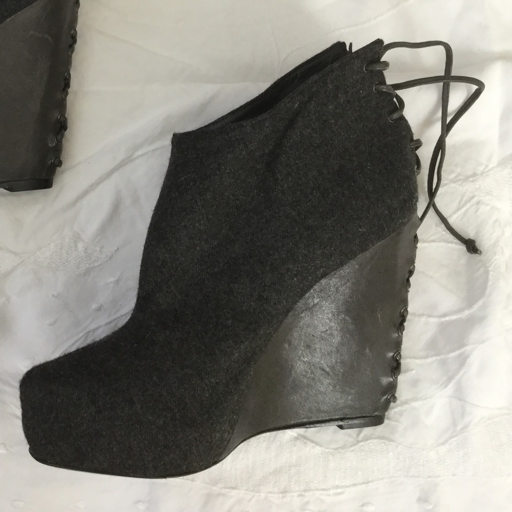 Jenni Kanye , lace up , platform bootie UNWORN37
